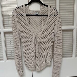 American Eagle Outfitters Beige V-Neck Sweater